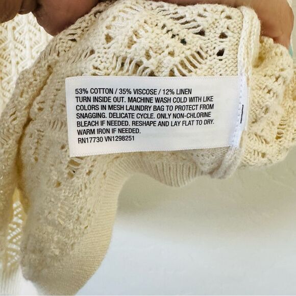 A New Day Cream Crochet Set Size 2X - Picture 9 of 9
